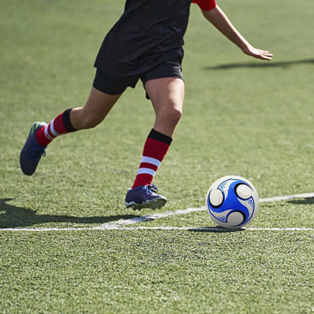 Size 5 Machine Stitched Football Waterproof Seamless Soccer Ball PVC Professional Soccer Ball for Sports Match Game M260318