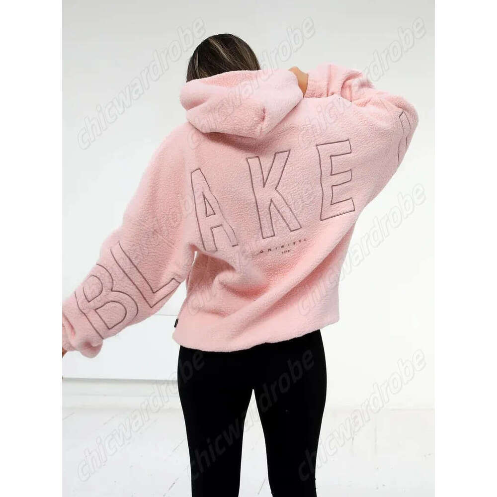 Hoodie Luxury Blake Hoodies Womens Fashion Thick Blakerly Hooded Sweatshirt Stylish Letter Print Harajuku Clothing Autumn Loose Tops Streetwear 747