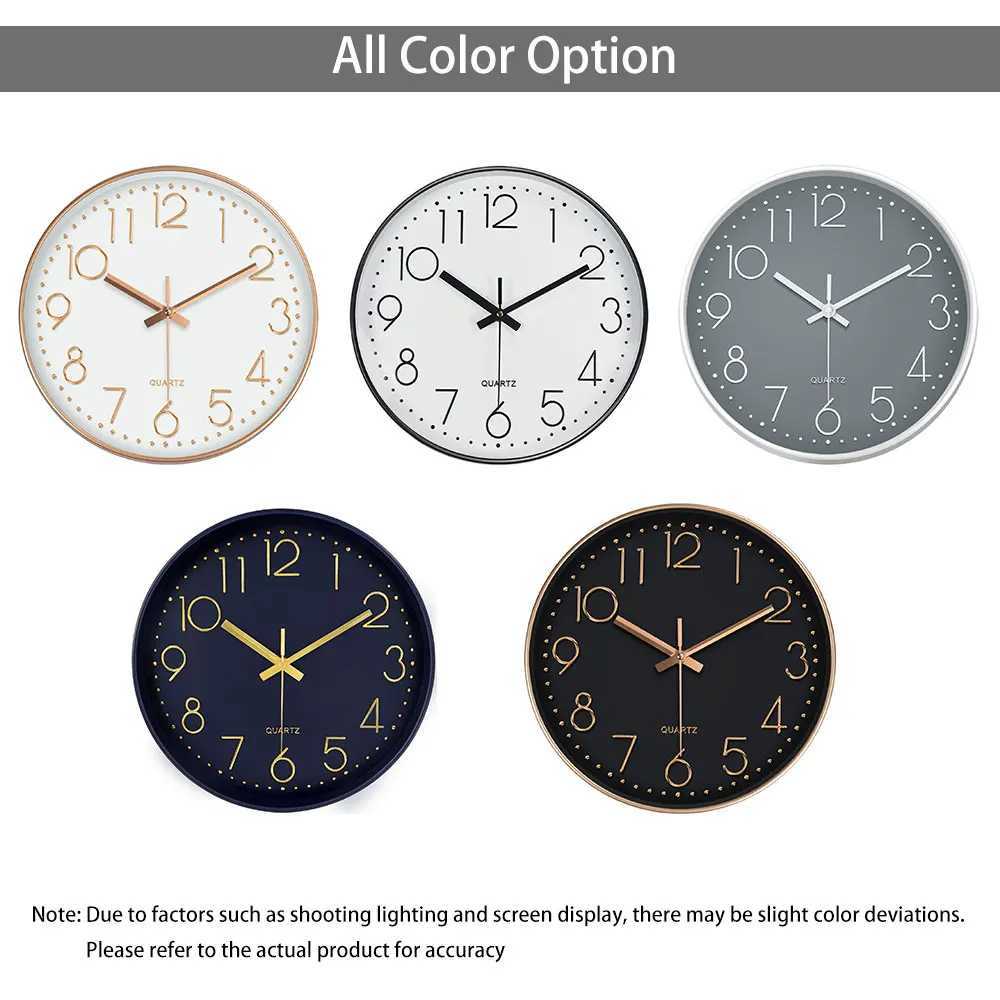 Minimalist Quartz Wall Clock Cubic Digital Clock Modern Style Silent Non Ticking Living Room Bedroom Office Clock 8/10/12 Inch D260318