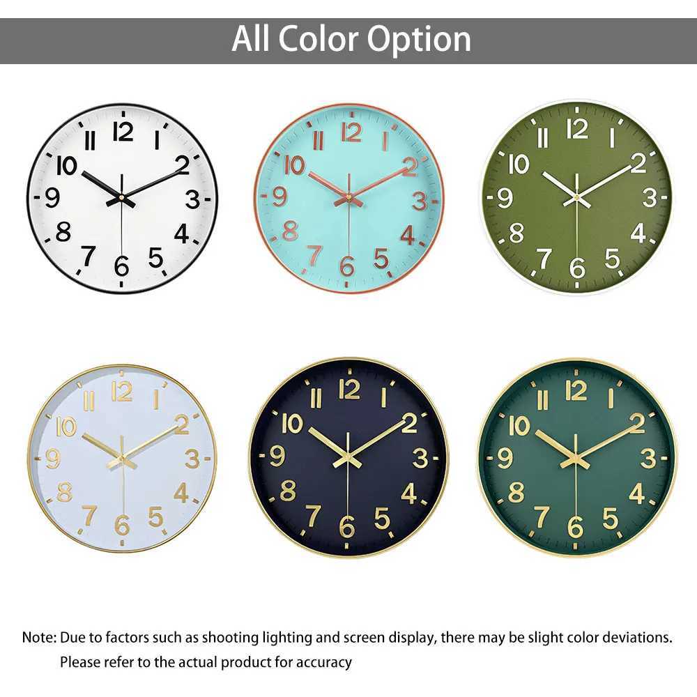 Retro Quartz Wall Clock Modern 3D Cubic Digital Silent Clock Living Room Bedroom Wall Clock Fashion Non Ticking Home Decoration D260318