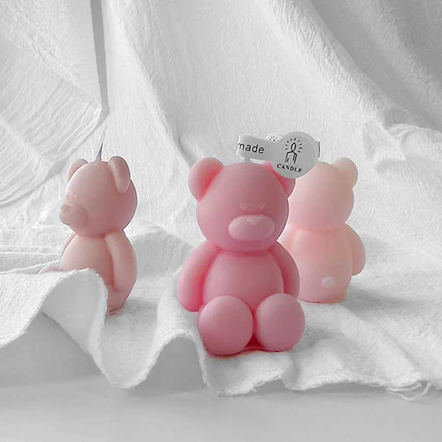 Cute Mini Bear Aromatherapy Candle Cup Creative Home Decoration Birthday Gift Candle Companion Gift D260318