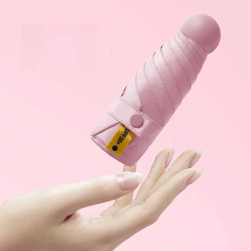 Mini Sunscreen UV Protection Parasol - Compact Pocket-Sized Umbrella for Sunny/Rainy Days Lightweight Travel Gift Capsule H260318 - view 3