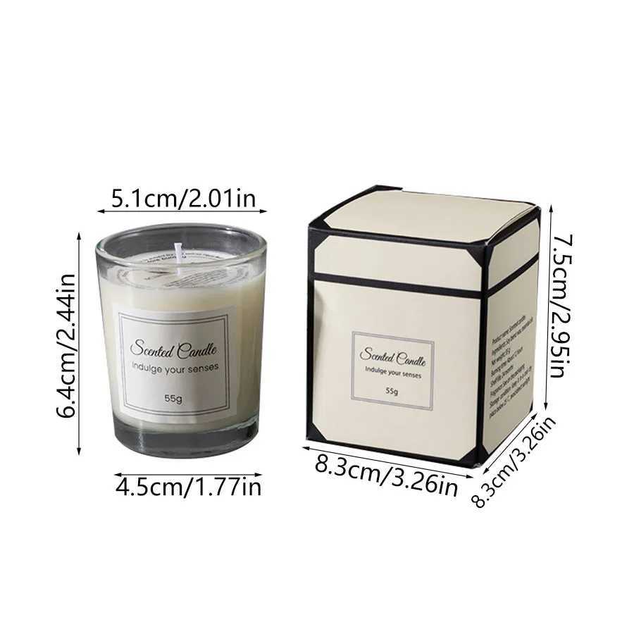 Aromatherapy Candle Premium Gift Box Glass Handmade Soy Wax Smokeless Creative Aromatherapy Candle Companion Gift D2603181