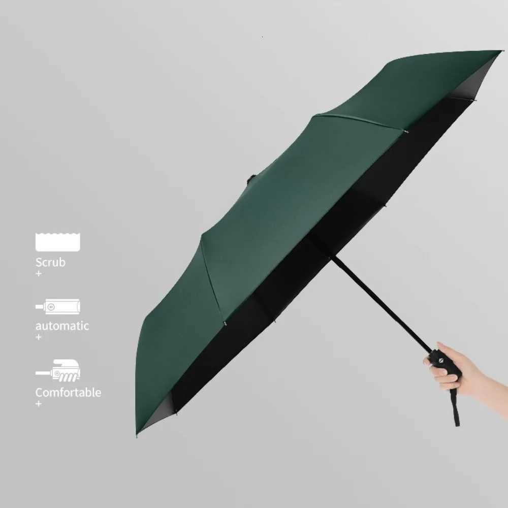 1PC Automatic Umbrella UV Folding Umbrella Sunscreen Umbrella Sunny Umbrella Sunscreen Umbrella Universal Black Rubber Umbrella H260318 - view 4