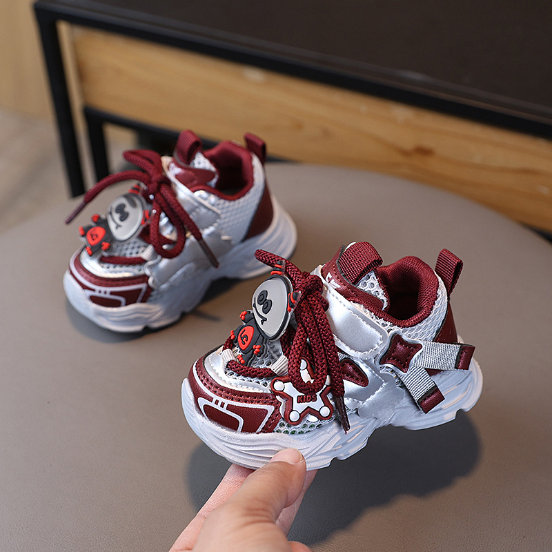 Free shipping Designer Baby First Walkers Kid Baby Shoes Spring Infant Toddler Girls Boy Casual Mesh Soft Bottom Comfortable Non-slip Size 17-26