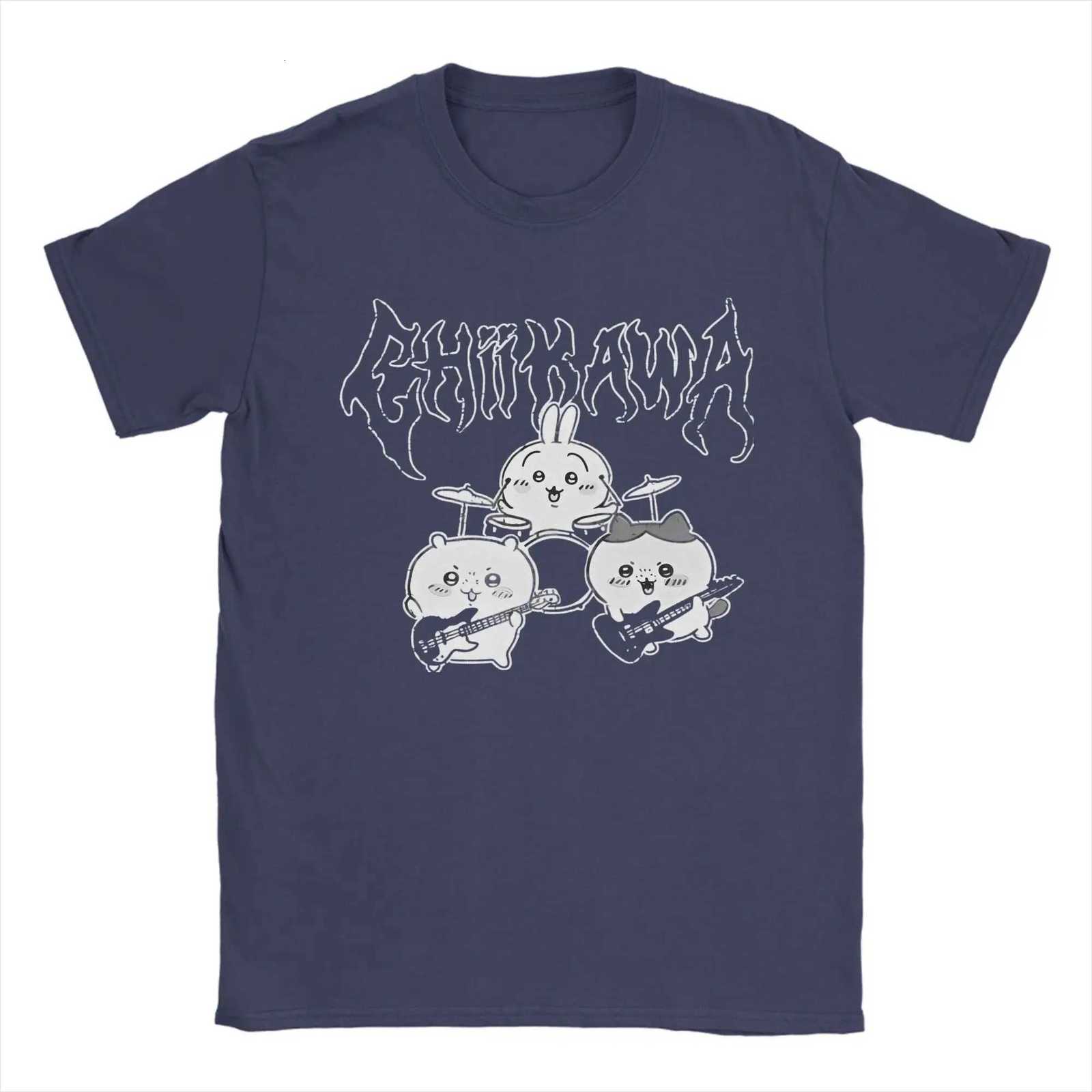 Miniso Chiikawa Usagi Hachiware T Shirt Clothes Casual Short Sleeve Crew Neck Tees Printed T-Shirts Women Men Tops Hot-sellingT260317