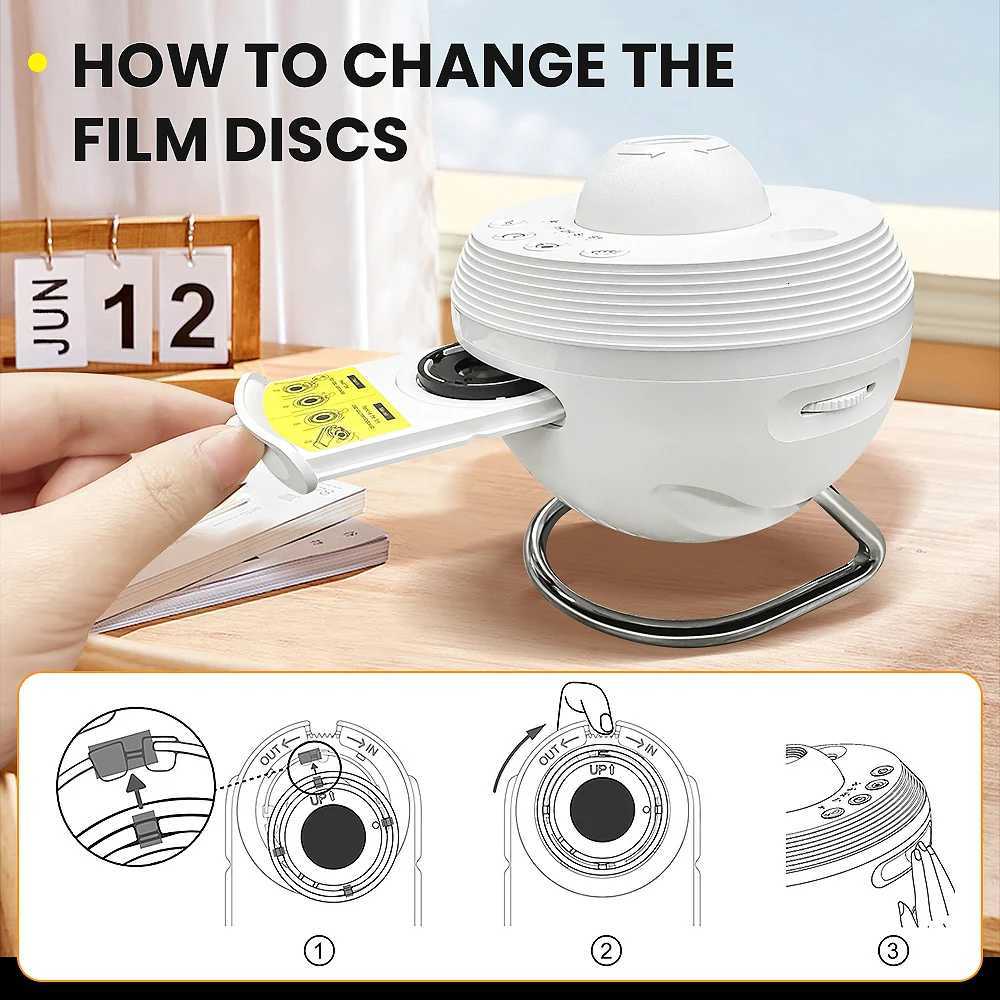 Galaxy Projector 13 In 1 Meteor HD Planetarium Star Projector 360 Rotating Extra-Large Area Timed Starry Night Light For Bed H260318