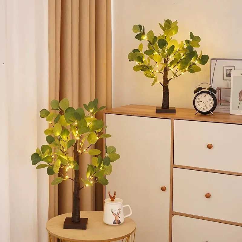 1 pc enchanting eucalyptus birch tree lights fairy lights USB and battery powered desktop decorative lights suitable for St H260318