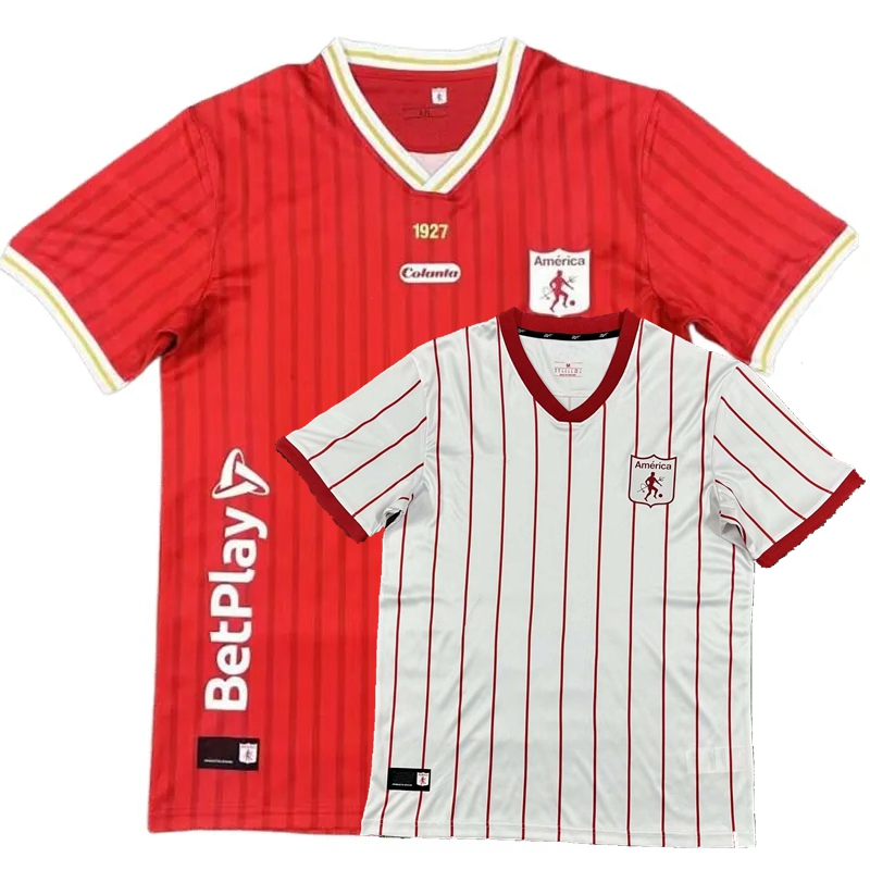 2026 2027 America de Cali Soccer Jerseys GUZMAN VALENCIA RAMOS LUCUMIJAN CASTILLO BORRERO ESCOBAR 26 27 football shirt