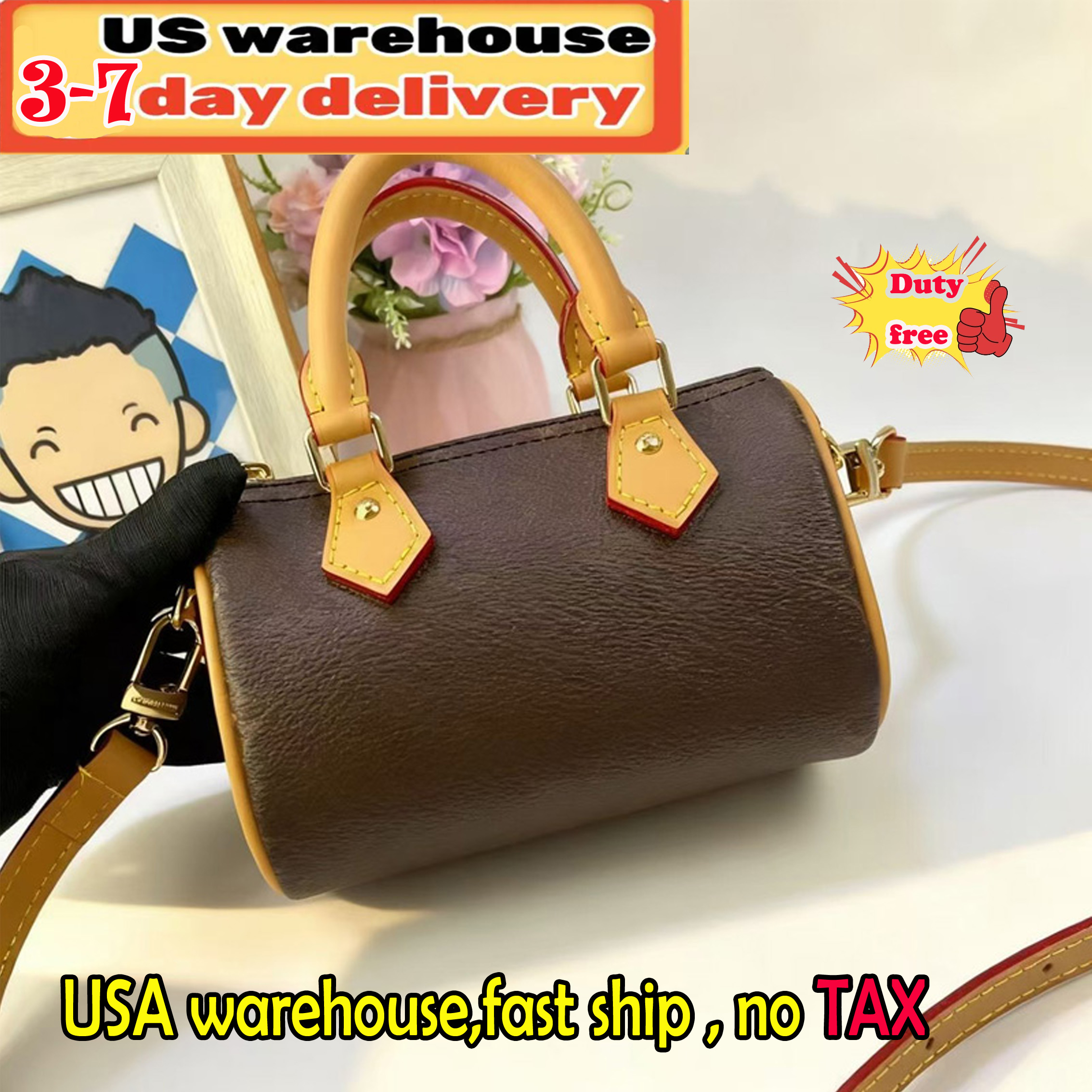 Women Speedy handbags Genuine Leather Keepall bag Fashion Women luggage bags Classic Pu Leather Handbags 54cm large Travel Bags men duffel handbag female Purse