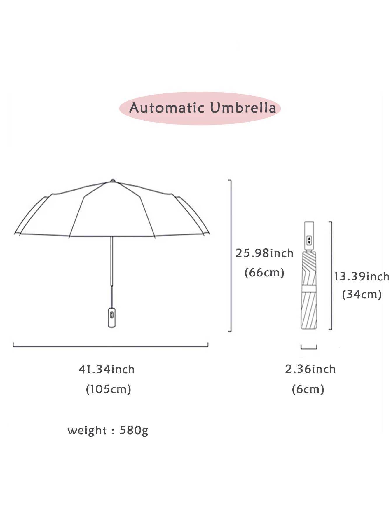 Stay Protected in Any Weather with this Fully Automatic 24-Bone Umbrella - Multiple Colors Available H260318 - view 3
