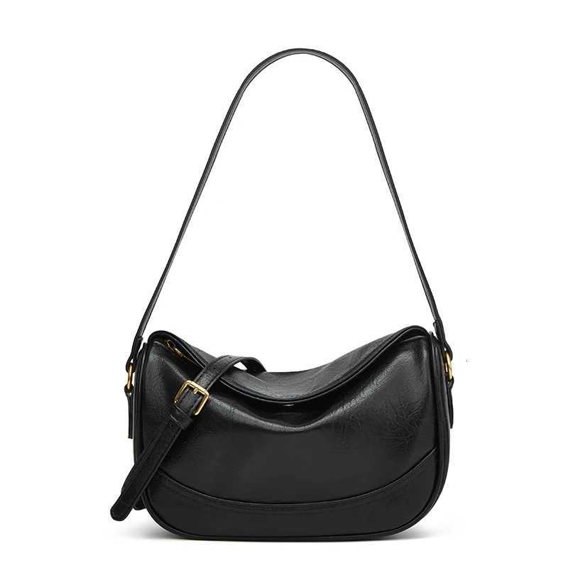 Minimalist Solid-Color New Style Womens Versatile Vintage Fashionable Shoulder Crossbody BagZ260317