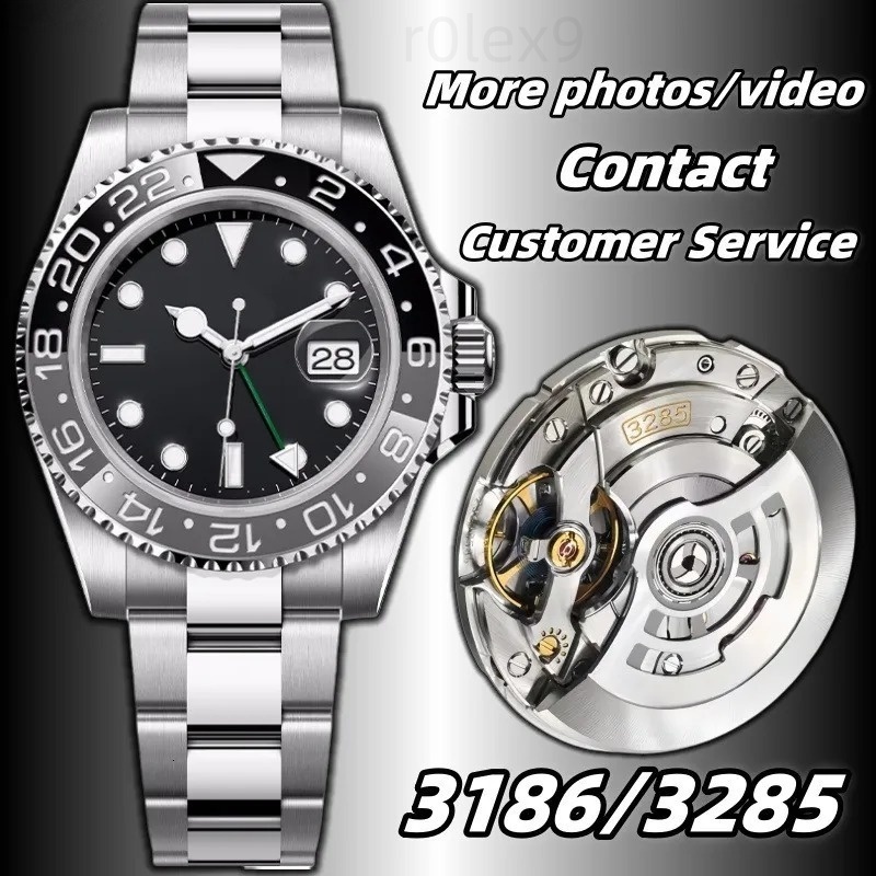 topa5 Clean Factory GMT V3 Mens Designer Watches Super Clone 3186/3285 Movement Automatic Mechanical Watch 72 hour power reserve Waterproof FedEX Shipping
