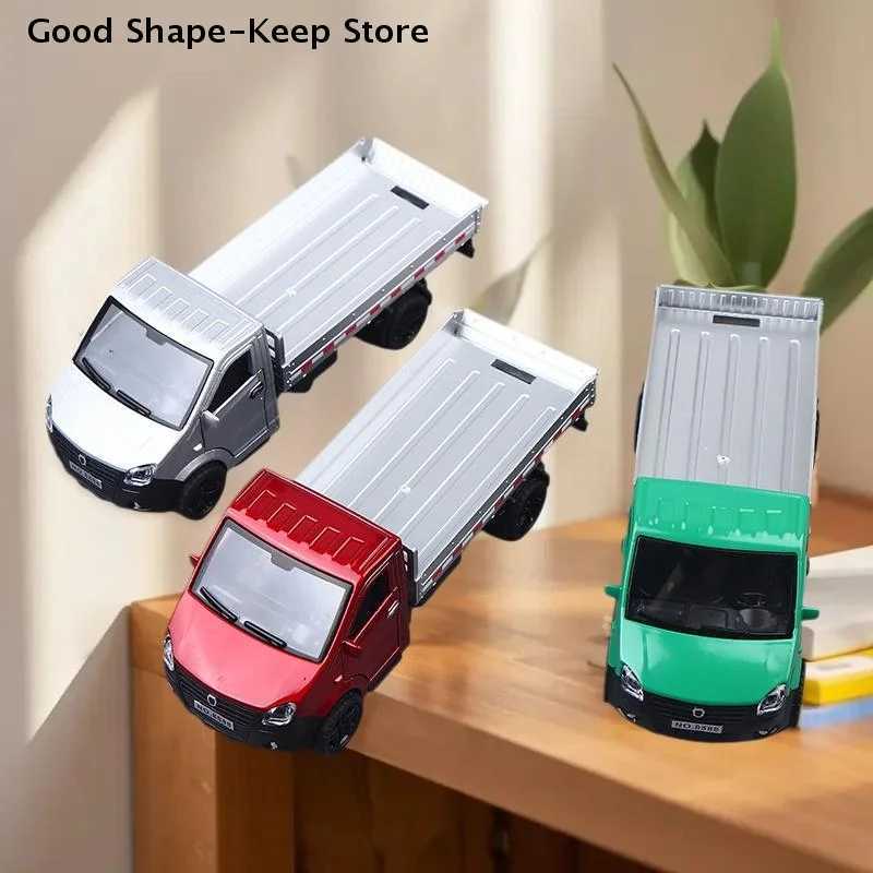 1/36 Scale Alloy Pullback Three-door Truck Stylish Design Can Carry Cargo Boys Toy Die-cast Metal Kids Toy Transport Truck Y260316
