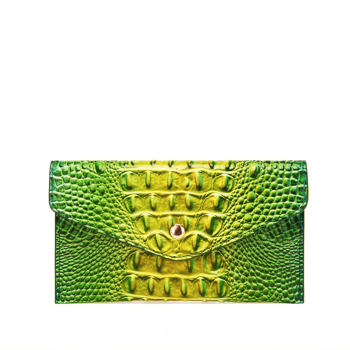Fashion European and American Retro New Multicolor Women's Wallet Clutch Crocodile Pattern Brahmin Wallet Cross-border Amazon 0dd