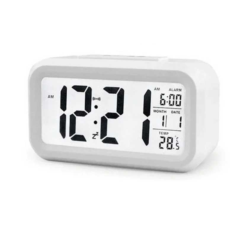 Digital LCD Alarm Clock with Calendar Thermometer D260318