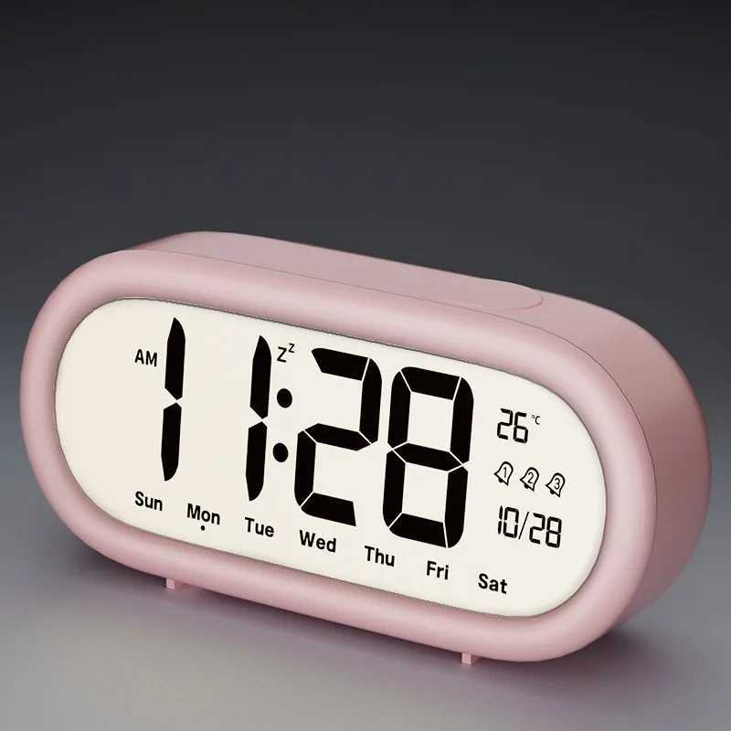 1PC Alarm Clock for Students Large Screen Clear Numbers New Smart Electronic Clock Desktop Childrens Home Products D2603181
