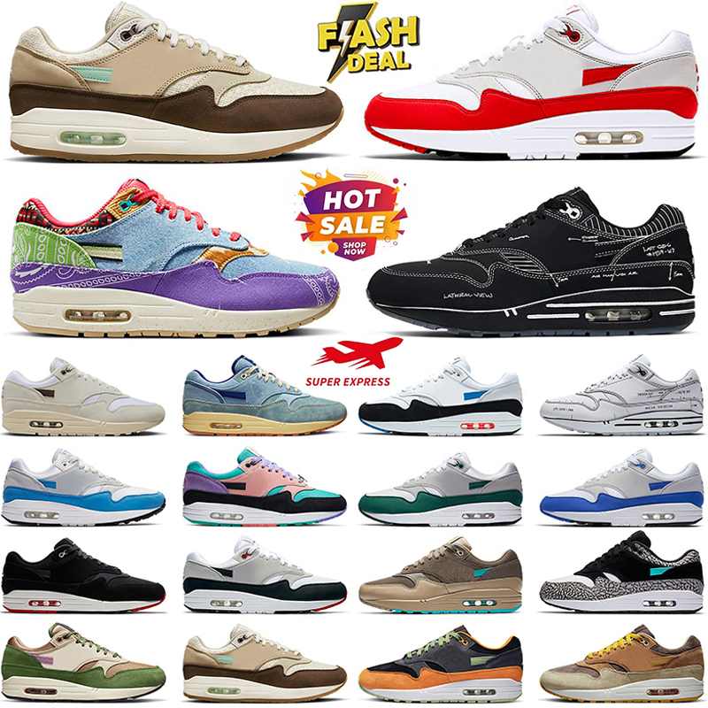 Designer Men Women 87 Running Shoes White Black Royal Blue Green Watermelon Anthracite Bone Wild Violet Psychic Pink runner trainers outdoor sports sneakers 36-45