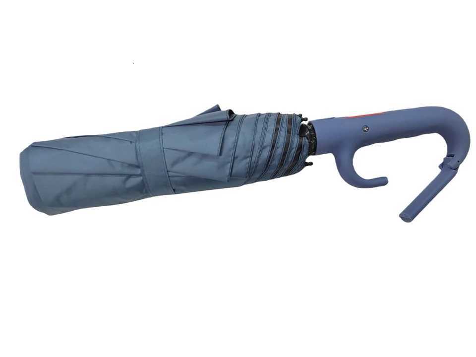Ergonomic Large Grip Auto Open/Close Umbrella with Hook Simple Solid Color Design for Convenience H260318 - view 5