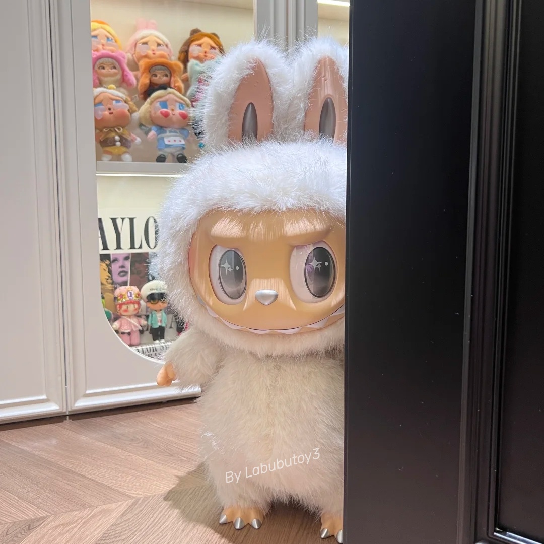 High Quality The Monsters Labubu Large Size Zimomo Angel In Clouds 58cm Giant Vinyl Plush Doll Soft Stuffed Collectible Figure Cute Toy Desktop Orname