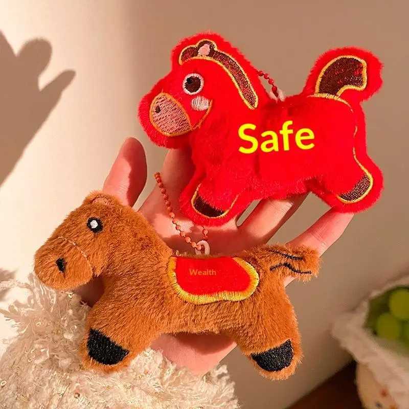 Blessing Souvenir for Chinese New Year Adorable Pony Mascot Plush Doll Stuffed Toy Keychain Pendant H260318 - view 5
