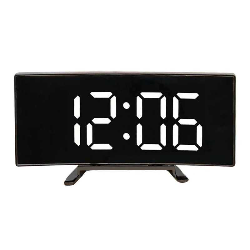 LED Digital Alarm Clock Large Screen Electronic Clock for Bedroom Office Kitchen Living Room Easy to Read Battery Mains Powered D260318
