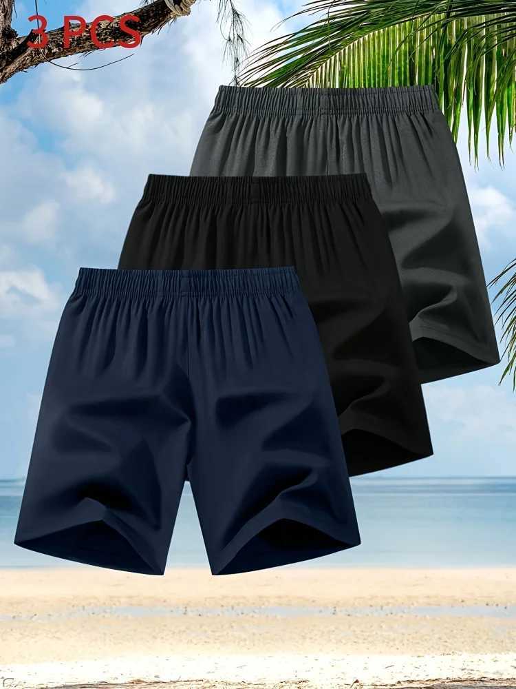 Street Shorts Male Pieces Elastic Waistband Mens Casual Mens Summer Beach Cargo Bermuda Man Clothing Y2k Sportswear Woman Gym M260318