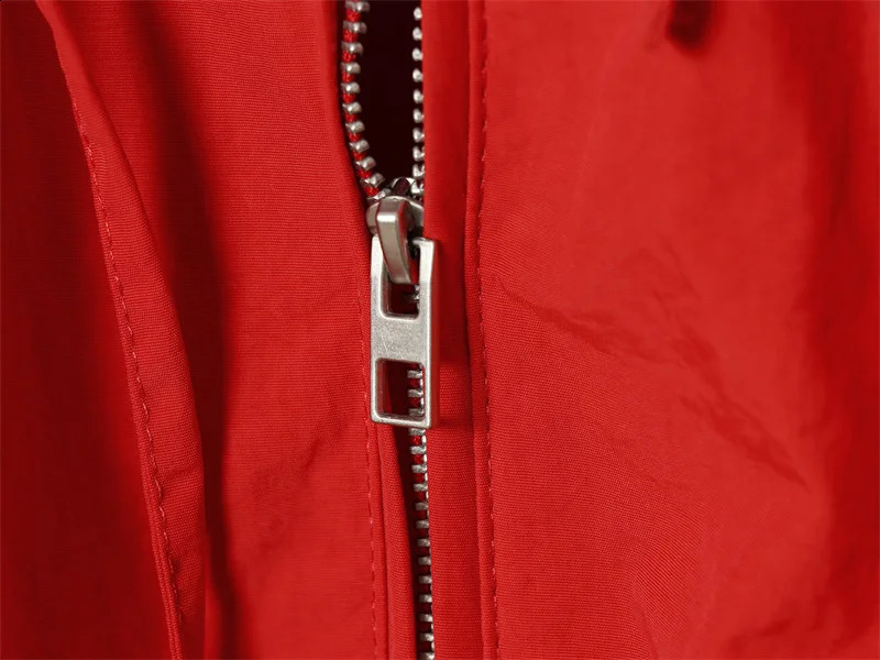 Womens Jacket 2026 Spring Red LongSleeve Drawstring Decorative Festive Hoodie Zipper Cardigan Casual Fashion Versatile 260318