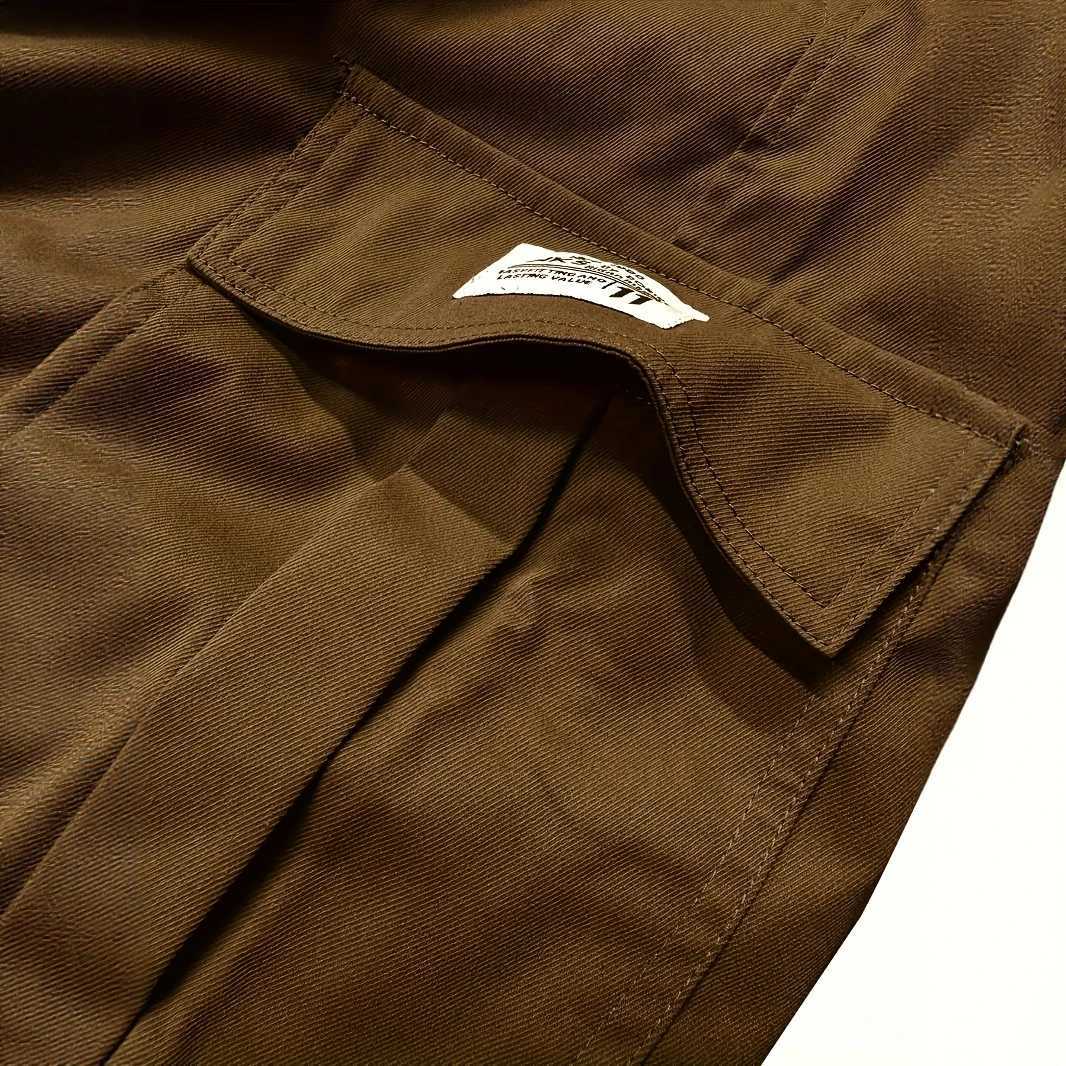 Man Cargo Shorts Casual Shorts for Outdoor Work Hiking Travel Durable Comfortable Multi Pocket Lightweight Fit M260318