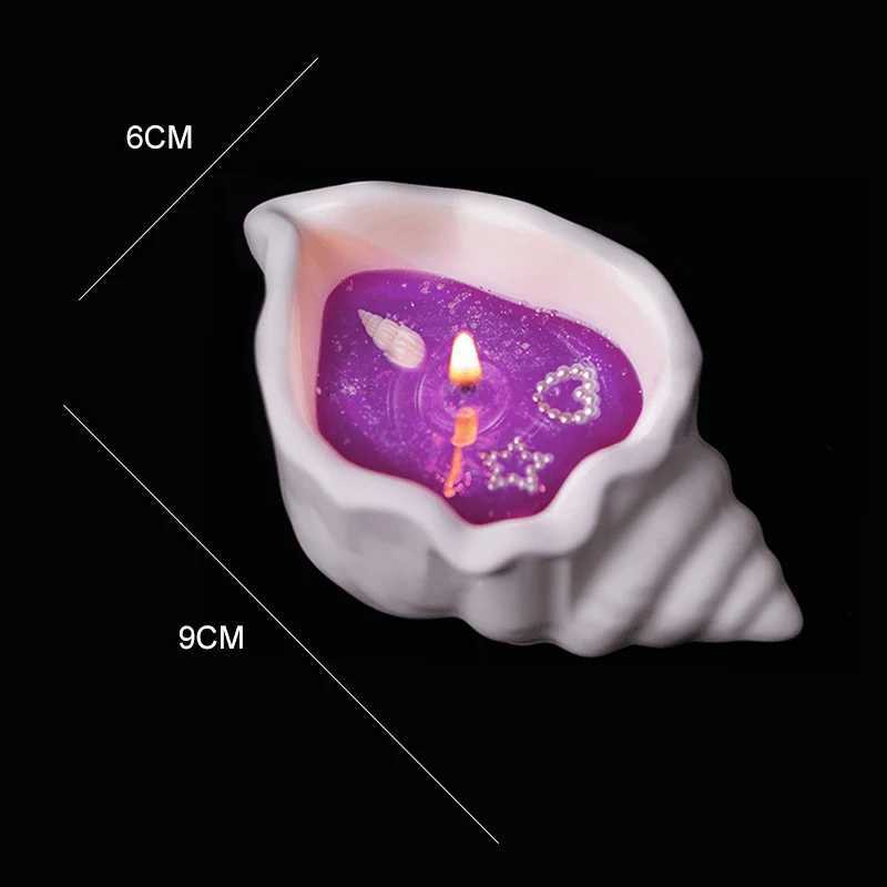 Romantic Conch Scented Fragrance Candle Light Creative Gift Scented Candles Gift for Wedding Valentines Day Christmas Birthday D260318