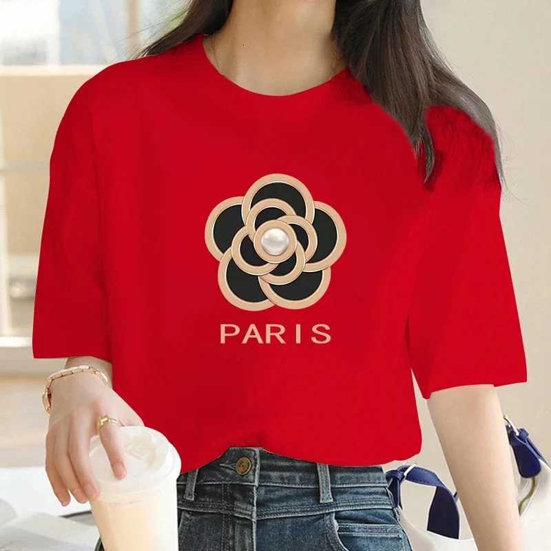 Women Luxury Brand Paris Graphic Print Casual Short Sleeve T-Shirt For Spring Summer basics O-collar Womens ClothingT260317
