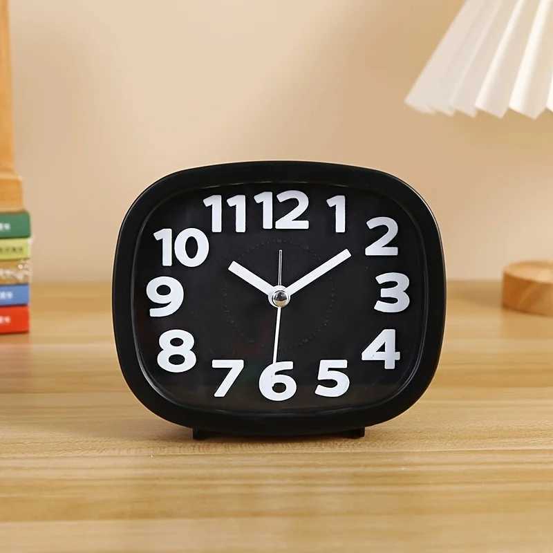 Mini Mute Alarm Clocks Battery Bedside Desk Table Home Decor Kid Gifts Portable D260318