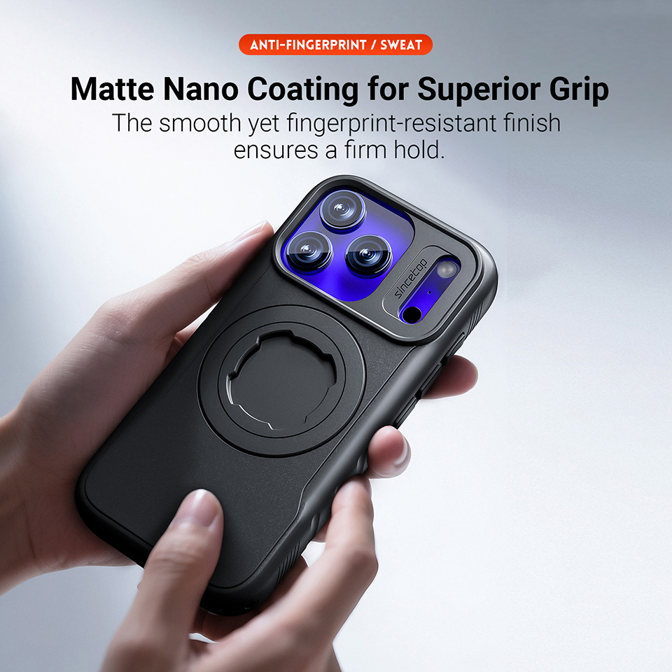 Bike Phone Case for iPhone 17 Air Pro Max, Compatible with Quad Lock Mount, Motorcycle Shockproof Rugged Cover, Industrial Twist-Lock Cycling Case