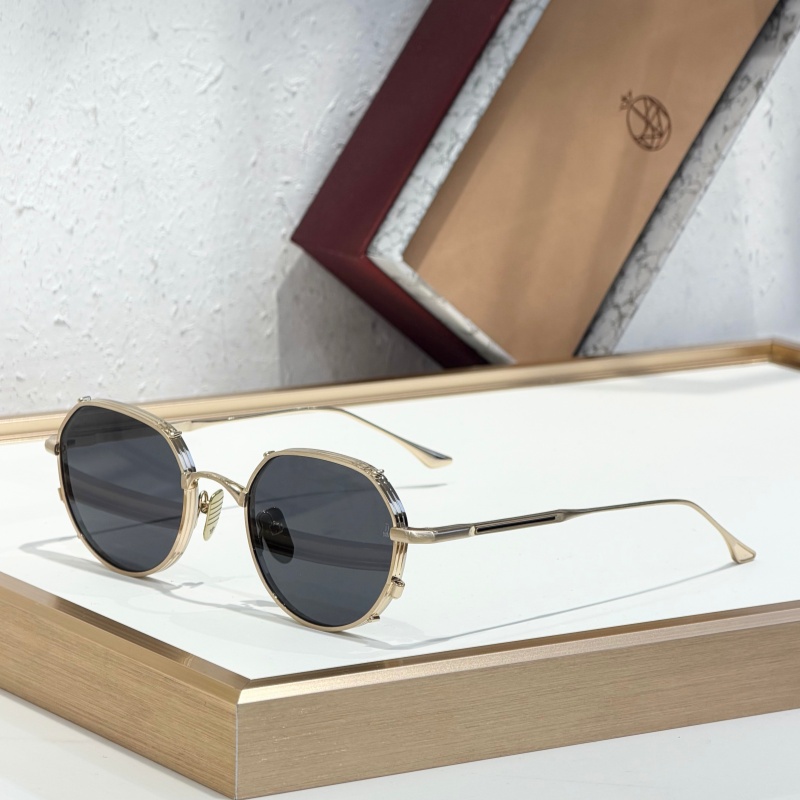New JMMs HARTANA Eyewear High Quality Designer Sunglasses Fashion Luxury Brand Classic Round Titanium Frame UV400 for Men Women With Original Box Size 48-21-146