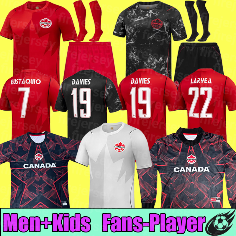 Canada soccer jersey 2026 World Cup Home 26 27 football shirt men kids DAVIES DAVID EUSTAQUIO jerseys kit sets CAVALLINI FRASER 2026 Soccer Jersey Home Away