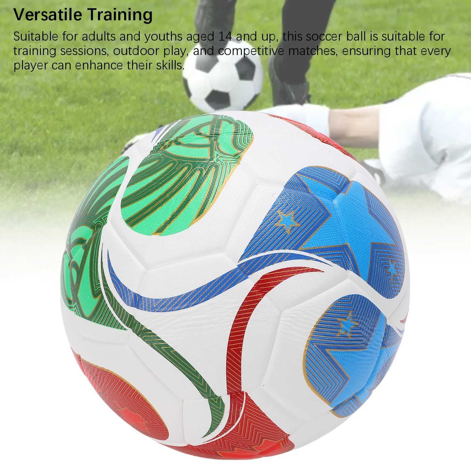 Soccer Ball Size 5 PU Wear Resist Thickened Water Proof Soccer Ball for Standard 11 Person Play Water Proof Soccer Ball M260318