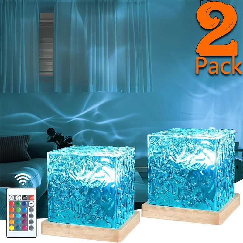 Ocean Wave Projector Light 16 Colors Midnight Aura Aurora Glow Lamp Home Office Bar Restaurant Underwater Projector Night Light H260318