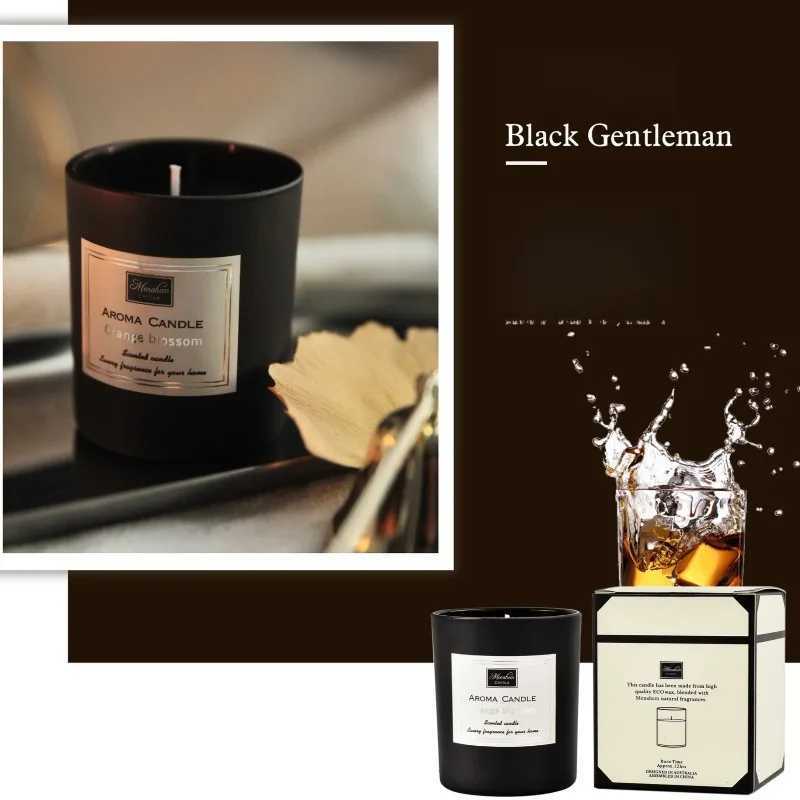 3-Color Glass Jar Scented Candle Natural Soy Wax Smokeless Aromatherapy Candle with 9 Fragrance Options for Home Gift D260318