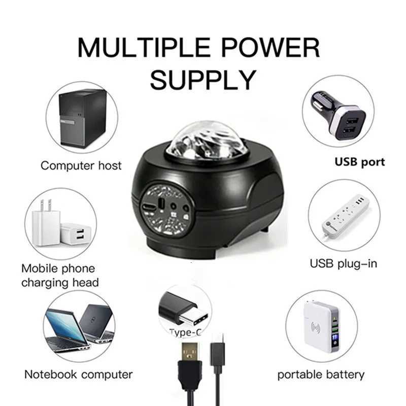 Galaxy projector Northern Lights projection lamp small night light with timer and remote control for bedroom and living room H260318