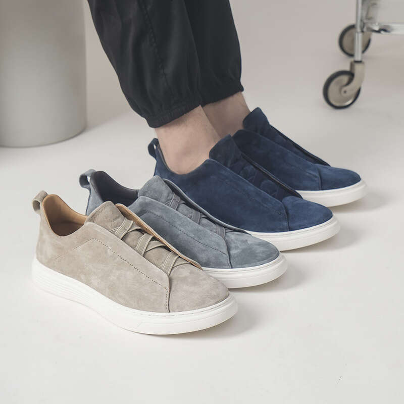 Free best shipping Top Layer Pigskin 47 Leather Cross-Border Large Size Men's Loafers Foreign Trade Trendy Casual Shoes