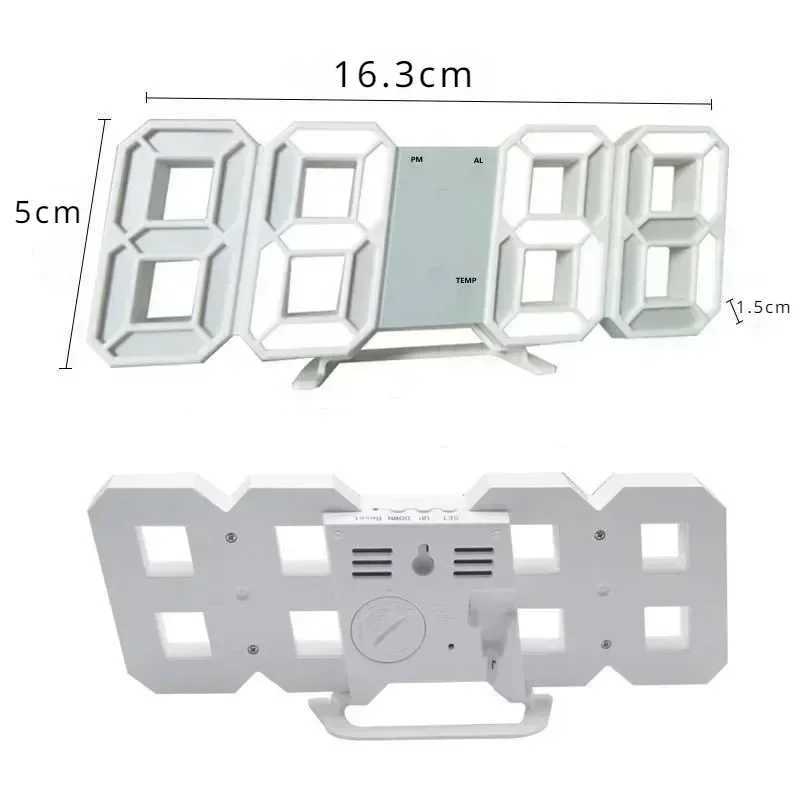 Digital Wall Clock Desk Watches Electronic Alarm Modern Home Decoration for Bedroom Decor Interior Led Table Clocks Living Room D2603181