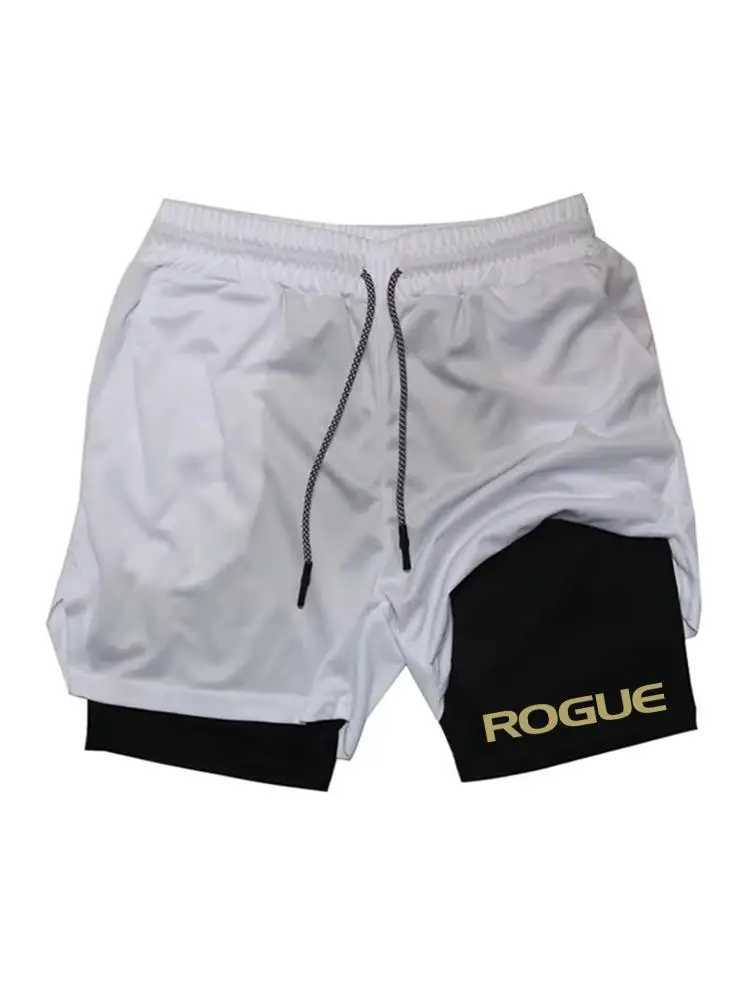 Men Running Shorts 2 In 1 Double-deck Sport Sportswear Gym Fitness Short Pants Training Jogging Bottom Mens Clothing M260318