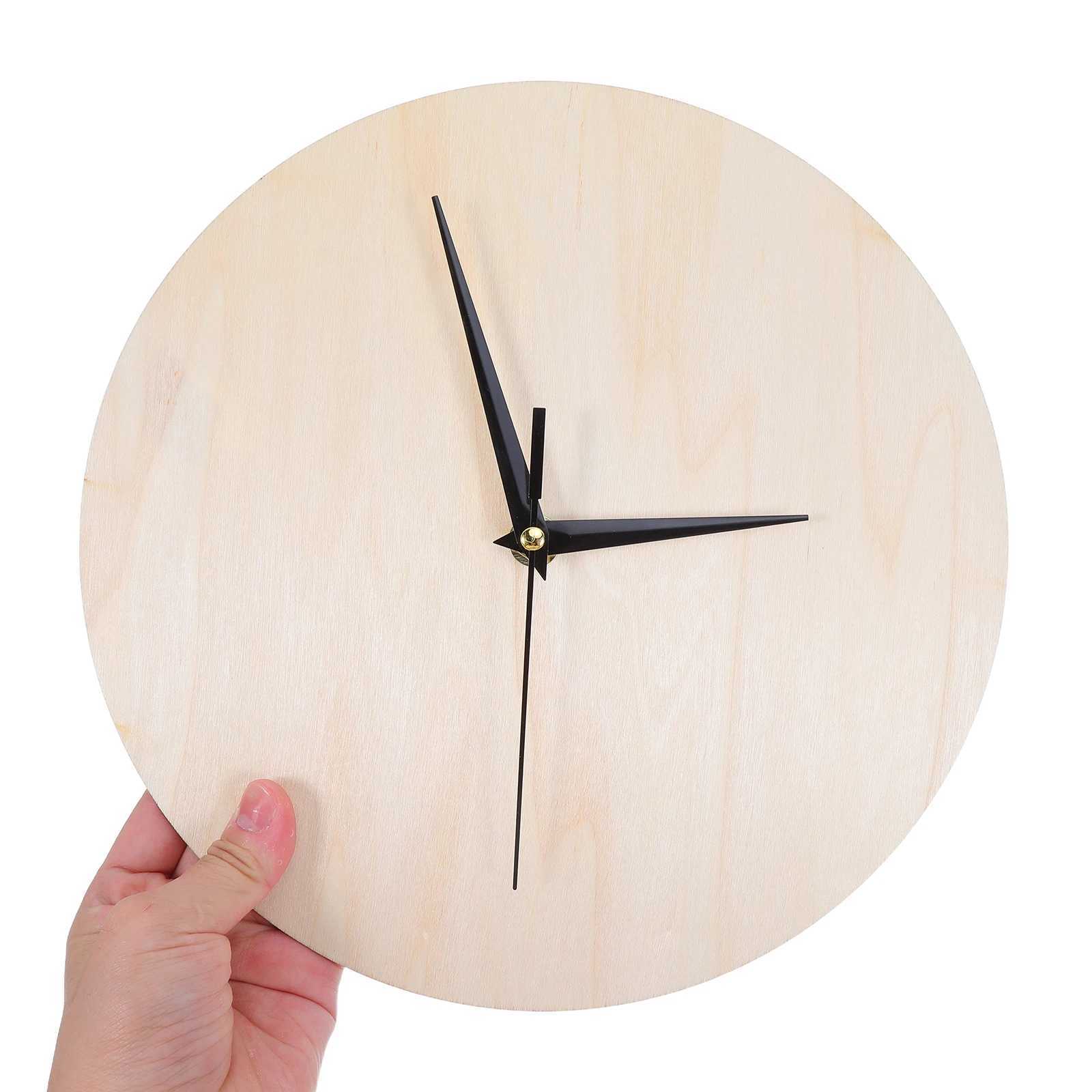 Wooden Clock Face Blank Diy Wooden Decorative Wall Clock Panel No Batteries Included Retro Minimalist Decorative Items D260318