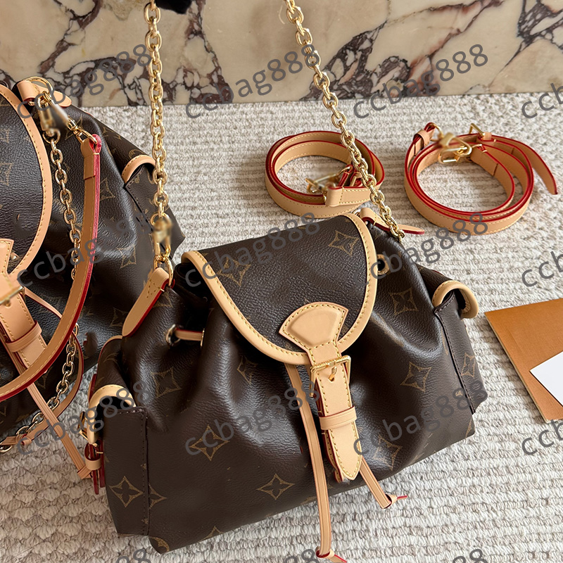 Ladies Designer Old Flower Odyssee M25085 M26040 Excursion Shoulder Bag Drawstring Bag With Double Flap Pockets Large Capacity Portable Handbag 27X17CM 36X24CM