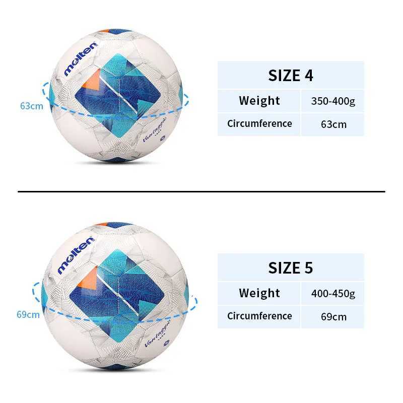 Authentic Molten Football High Quality Soccer Balls Professional Size 5 Size 4 TPU Material Seamless Machine-stitched Balls M260318