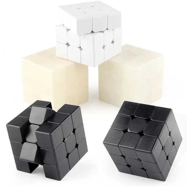 Blank Speed Cube 3x3 DIY Sticker Brain Teaser Puzzles Educational Gifts For Kids Boys Girls Teens Zauberwrfel H260314