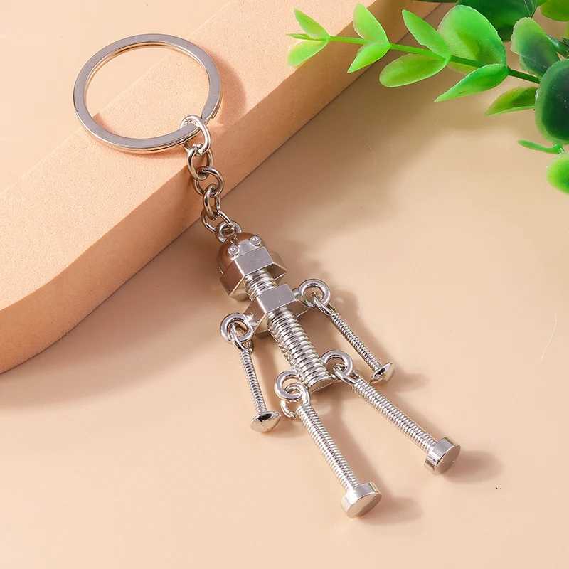 Cyberpunk Alloy Screw Robot Keychain Souvenir Gifts for Women Men Handbag Car Key Pendants Key Chains DIY Accessories H260318 - view 4
