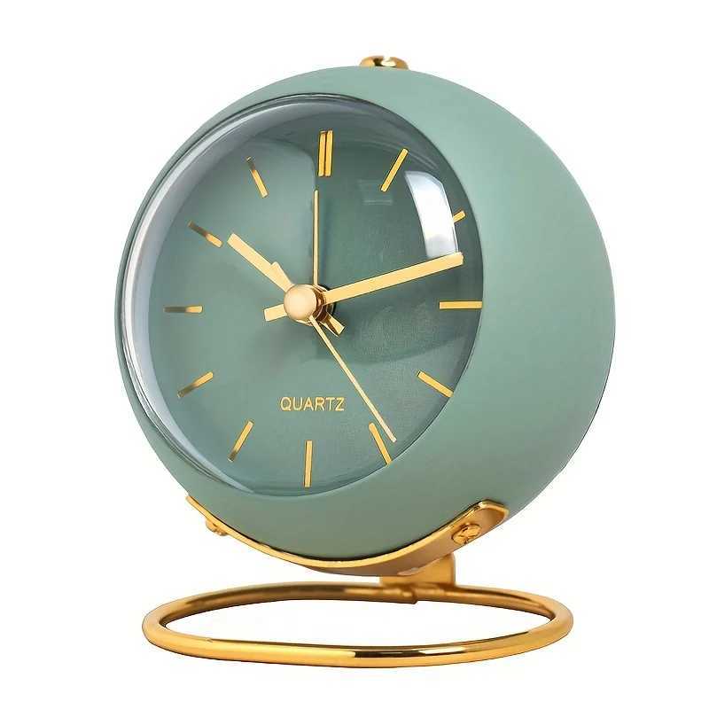Nordic Creative Electronic Desk Clock - Minimalist Childrens Alarm Clock New Desktop Bedside Student Silent Luminous Pointer D2603181
