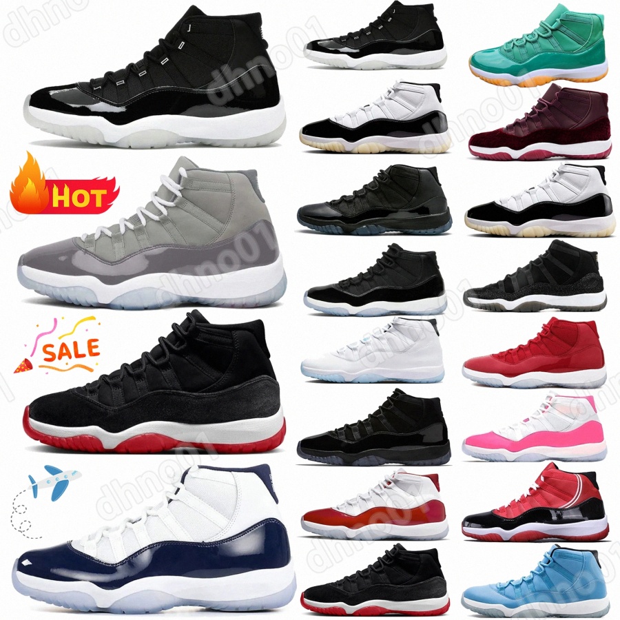 basketball shoe sneaker shoe men shoes high and low 11 11s White Red Black Blue Grey Black Yellow Burgundy Green size 36-47 U7Dy#