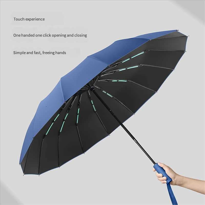 32 bones fully automatic umbrella for women 16 bones double keels plus enlargement for men sunshine sun protection wholesale p H260318 - view 4